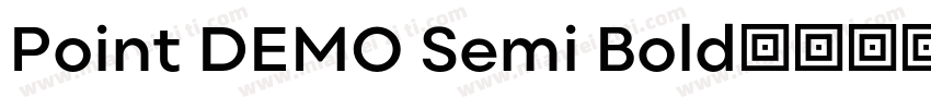 Point DEMO Semi Bold字体转换